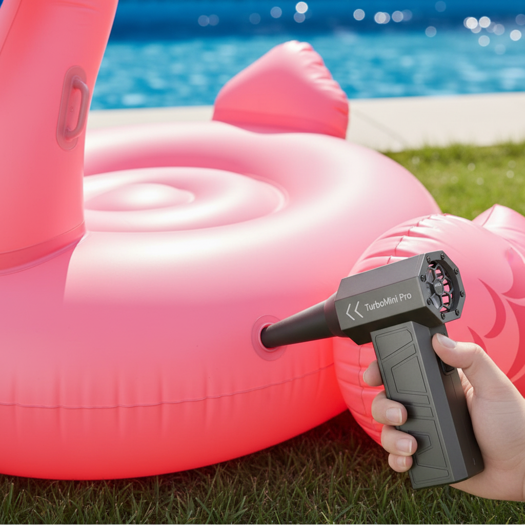TurboMini Pro - Inflating Flamingo